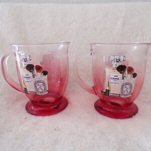 Chanel No 5 Amanda Greenwood Designer Label Glass Mug